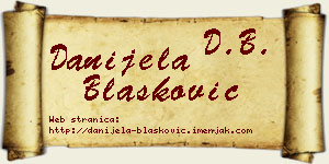 Danijela Blašković vizit kartica